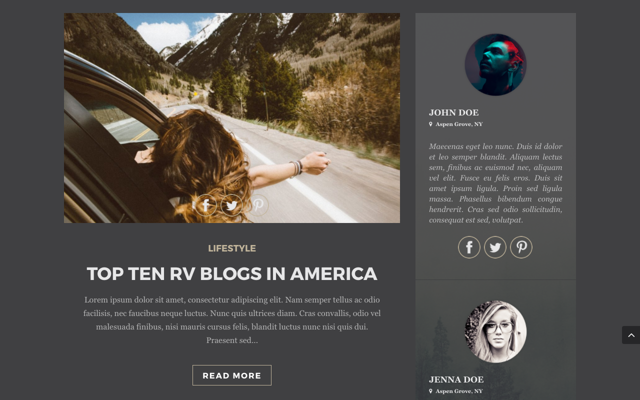 divi child theme open road