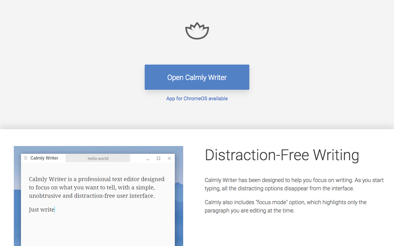 Write app. Calmly. Calmly writer License Key. Minimalistic text redactor app.