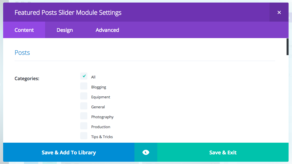 Divi Space DiviExtras Featured Post Slider Module