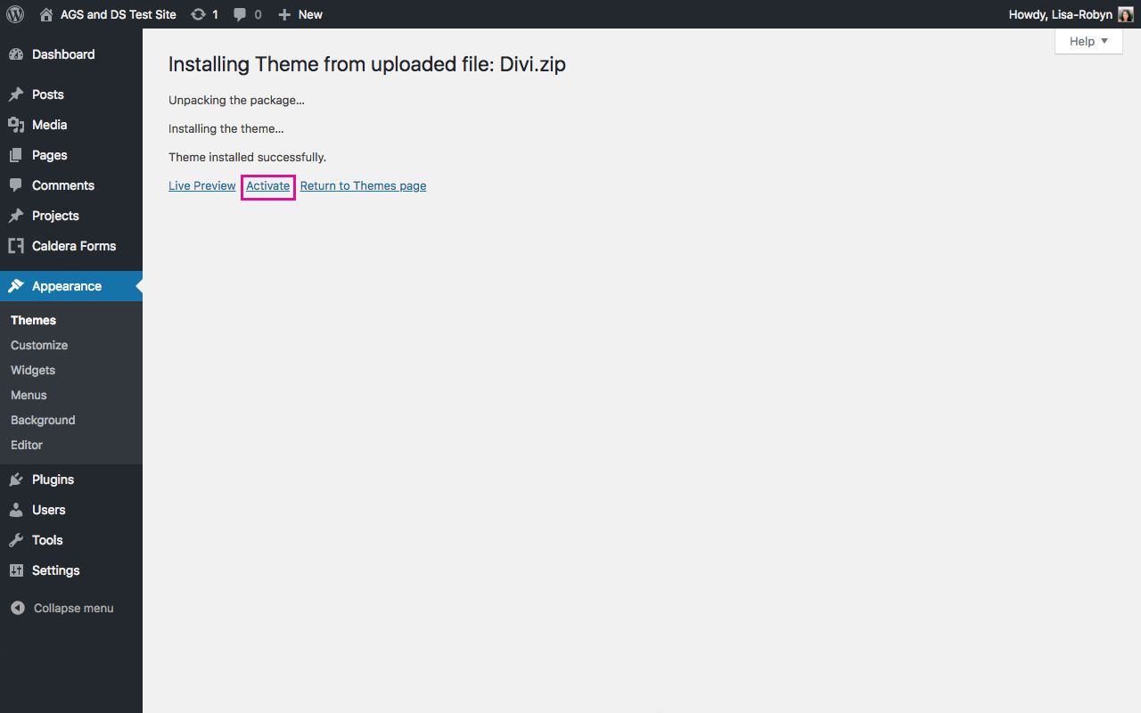 How To Setup And Install Divi On A WordPress Website