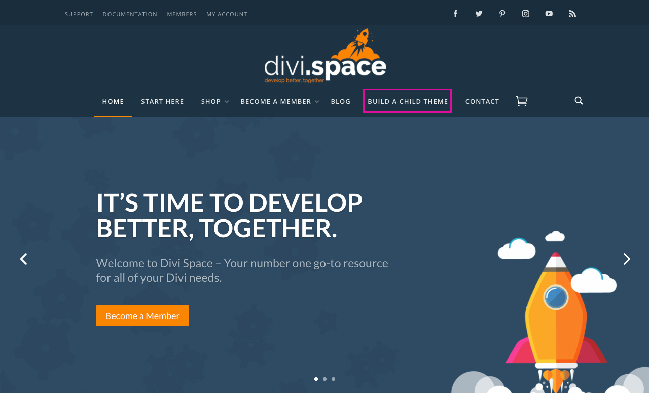 Divi Space Build a Child Theme