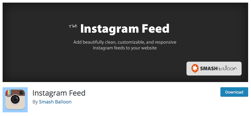 Instagram Feed Plugin from Smash Balloon
