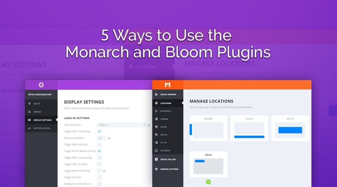 5 Ways to Use the Monarch and Bloom Plugins