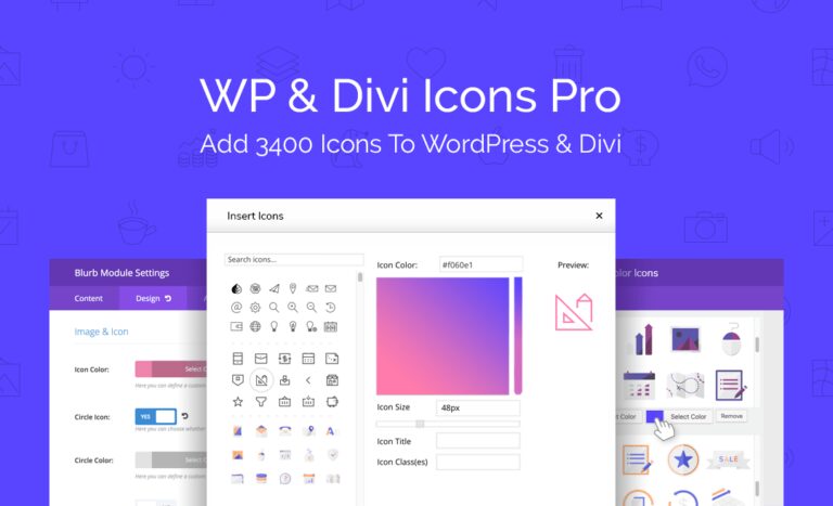 WP and Divi Icons PRO Feat Image