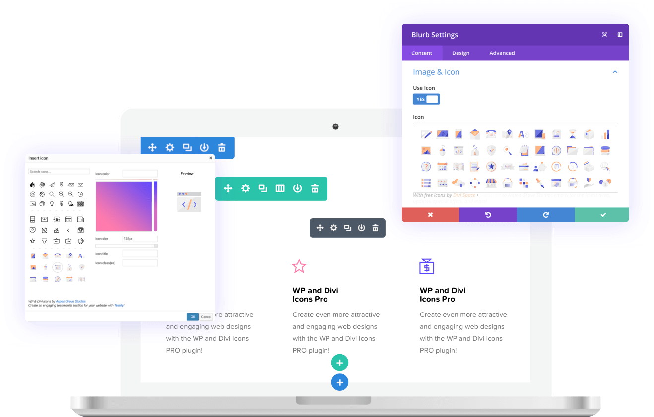 Wp and Divi Icons PRO