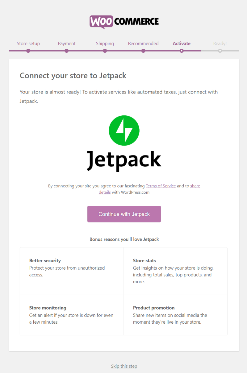 Jetpack for WooCommerce 