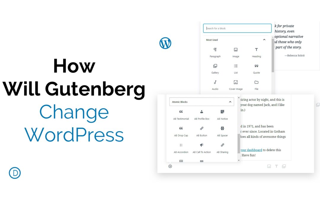 How Gutenberg Will Change WordPress