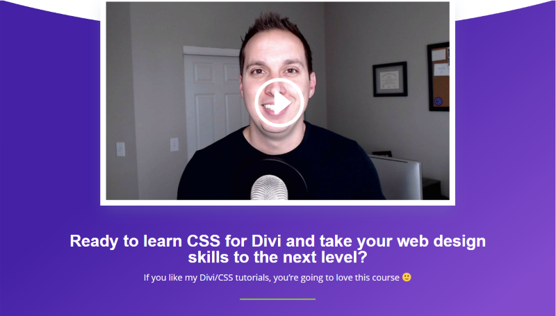 Josh Hall CSS for Divi course