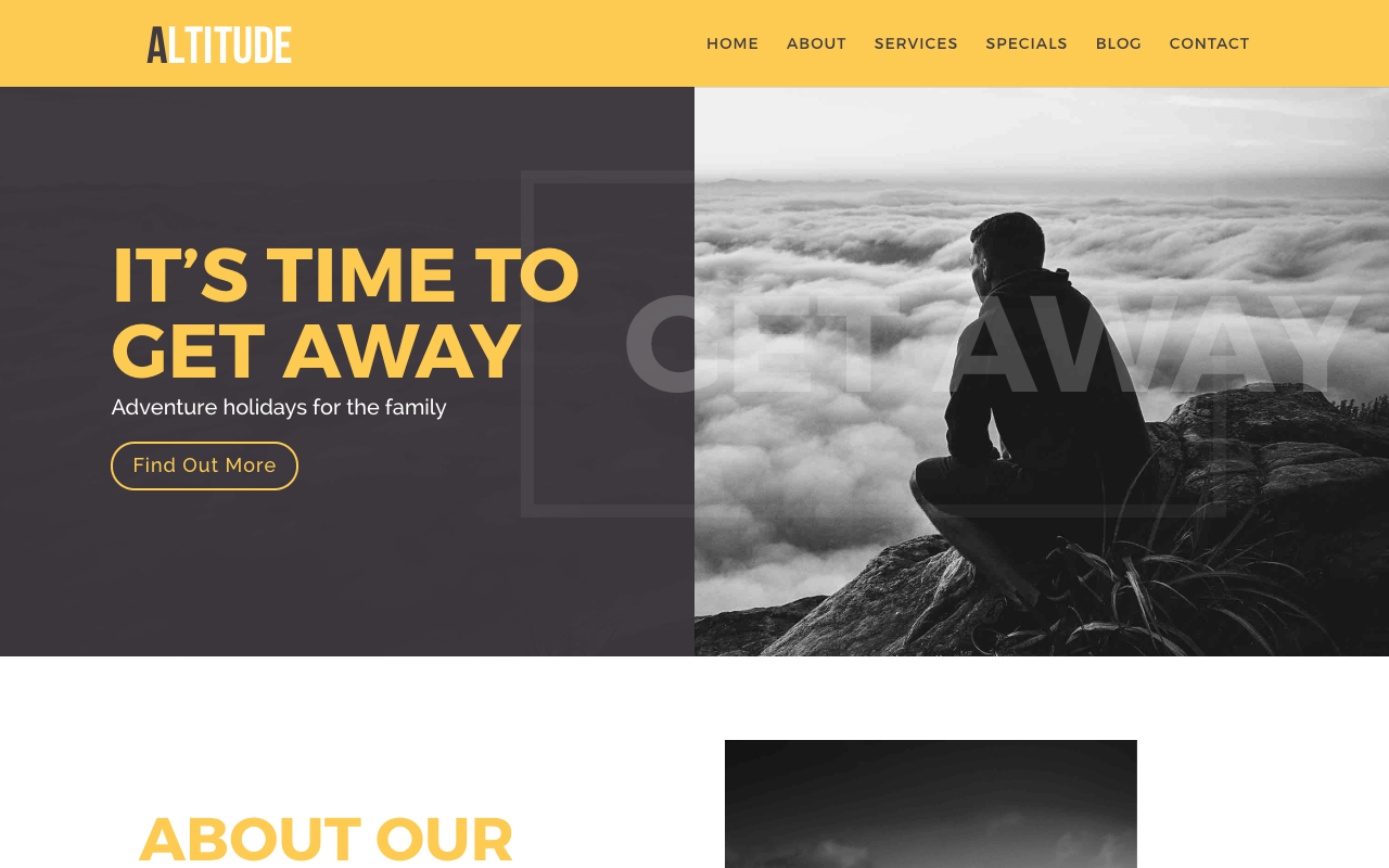 Free Divi Child Themes Altitude by Love Divi