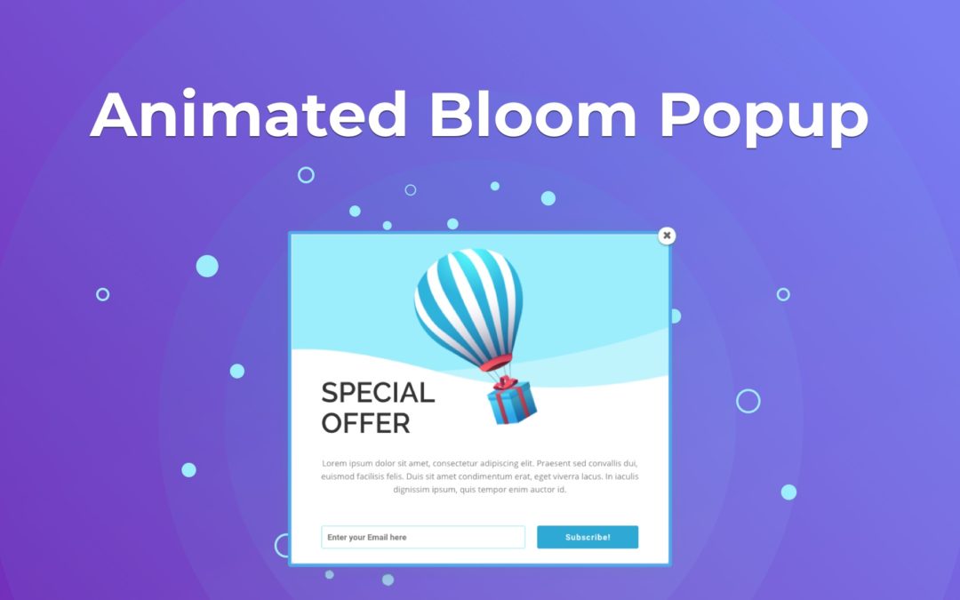 Create an Animated Popup with Bloom in WordPress
