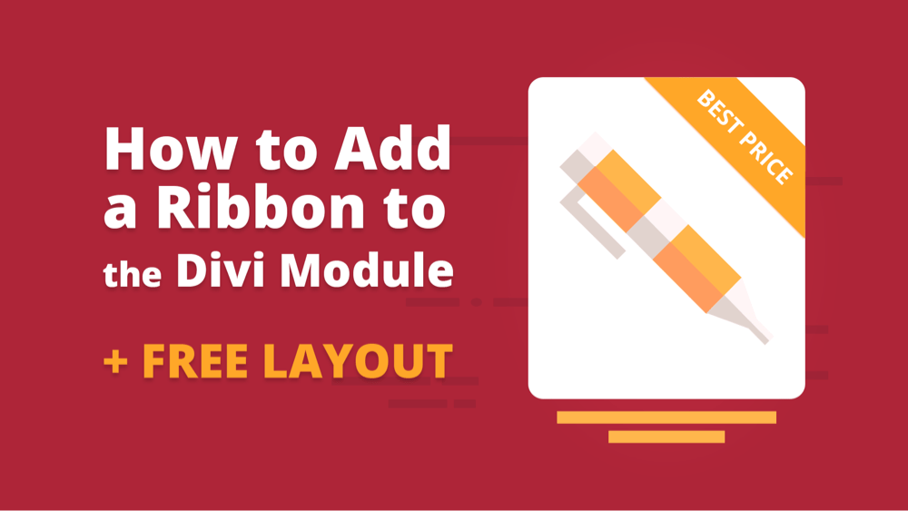How to Add a Ribbon to the Divi Module