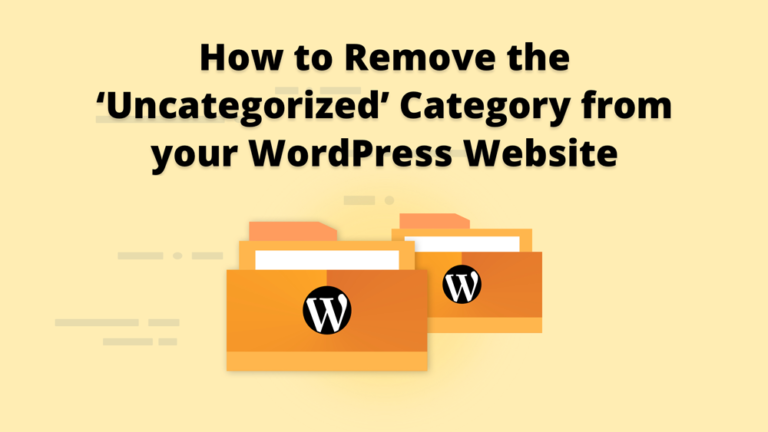wordpress uncategorized category remove wordpress website
