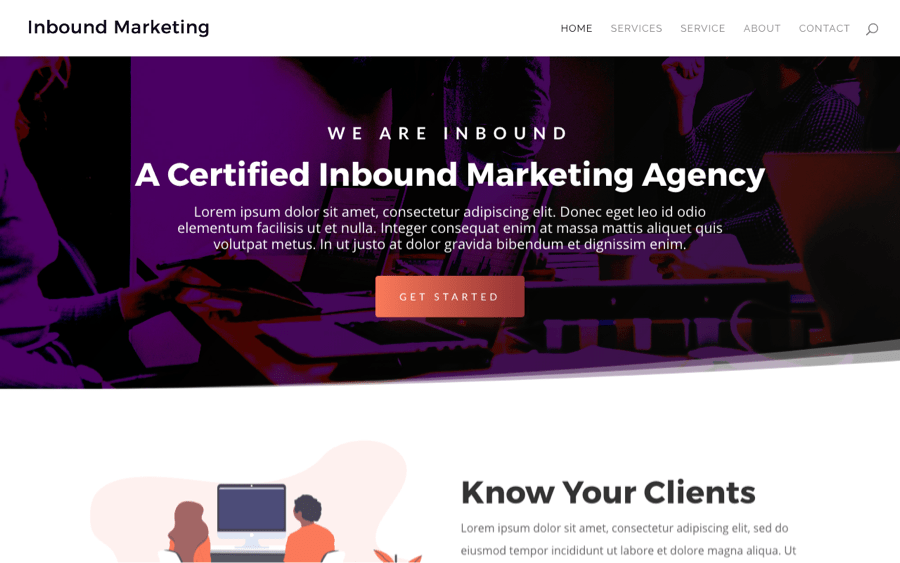 Best Free Divi Layout Packs Inbound Marketing from Quiroz