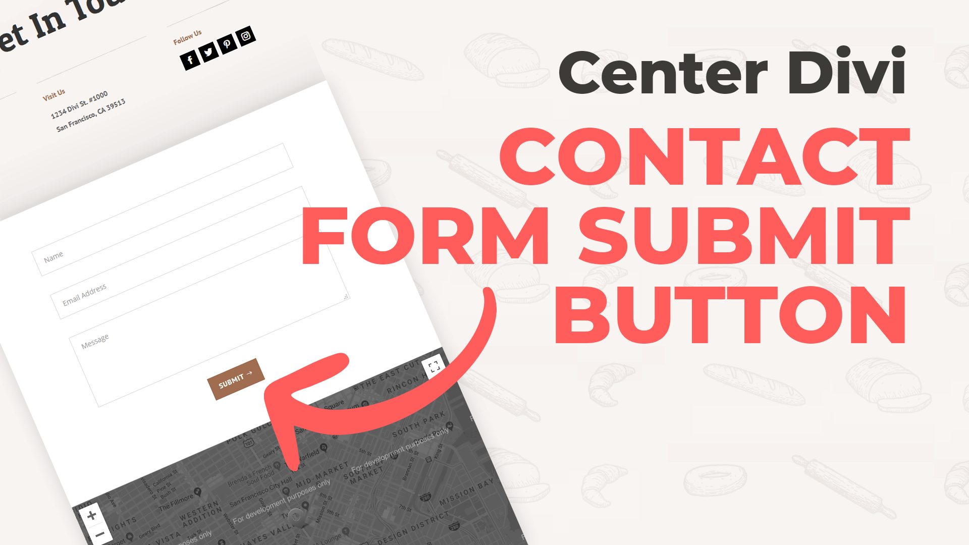 Divi Contact Form: Center Submit Button