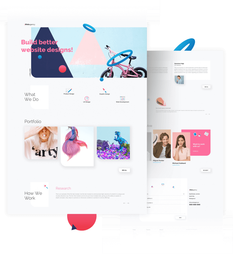 Best Free Divi Layout Packs Creative Agency from Divi Space