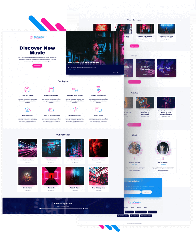Best Free Divi Layout Packs Podcast Layout from Divi Space