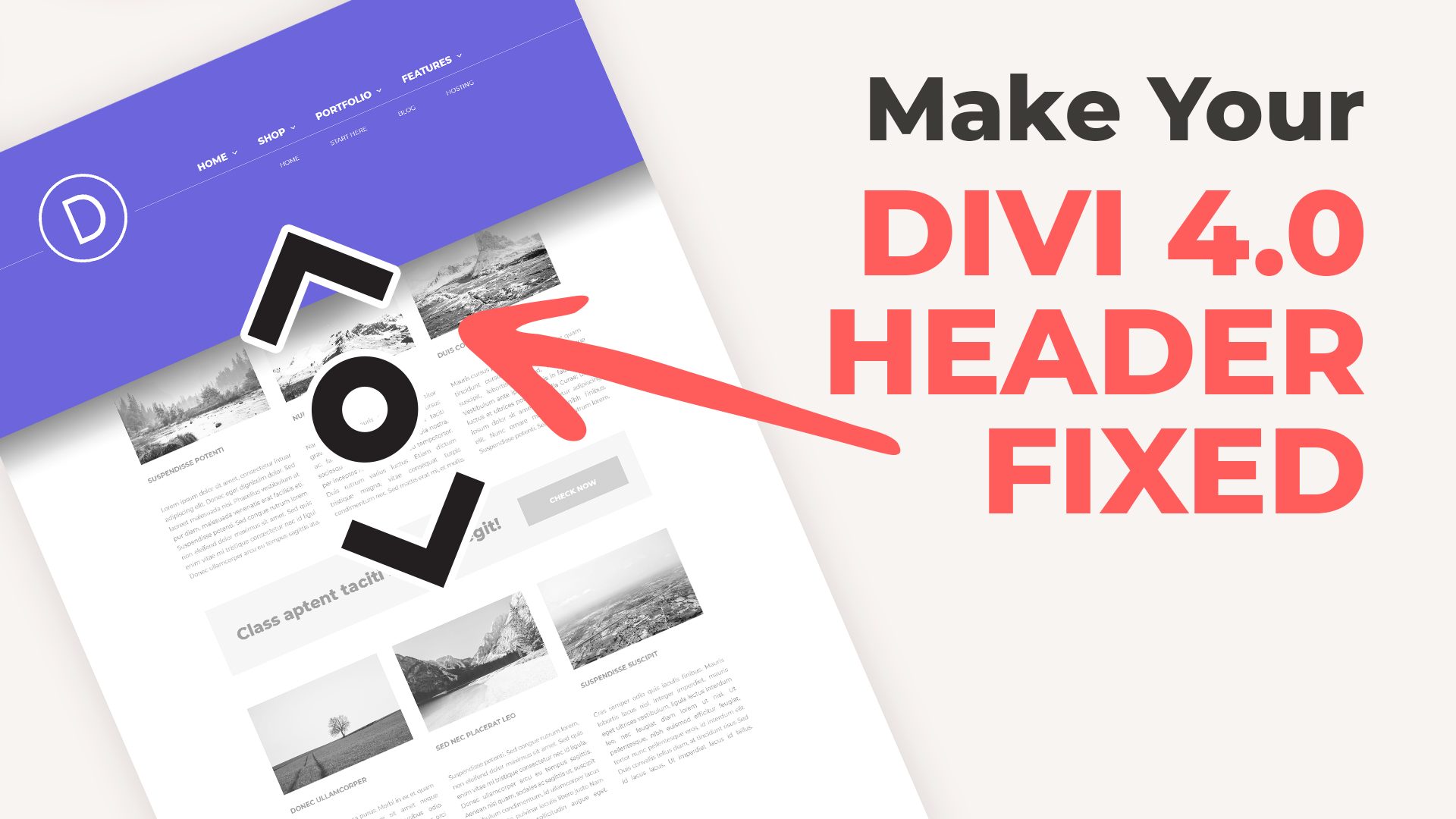 Make Divi 4.0 Header Sticky or Fixed on the Scroll