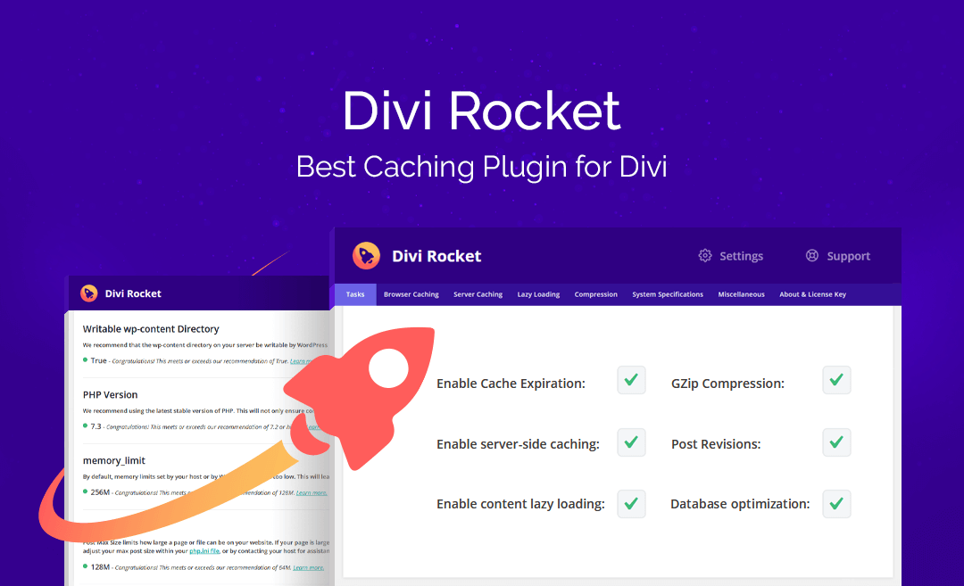 Divi Rocket - caching plugin specifically designed for the Divi Theme