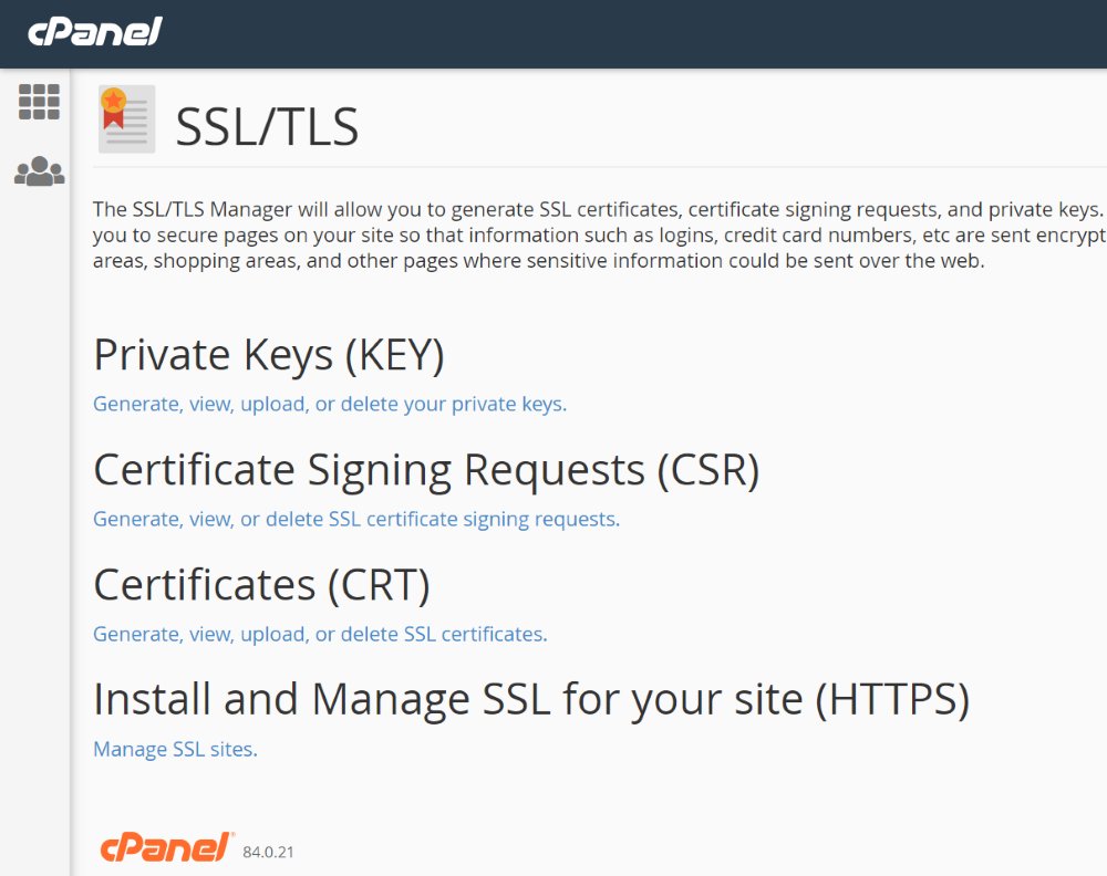 Install SSL Certificate using Cpanel