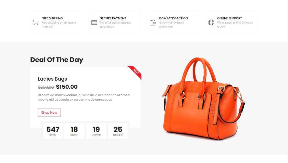 Divi Ecommerce Child Theme deal of the day