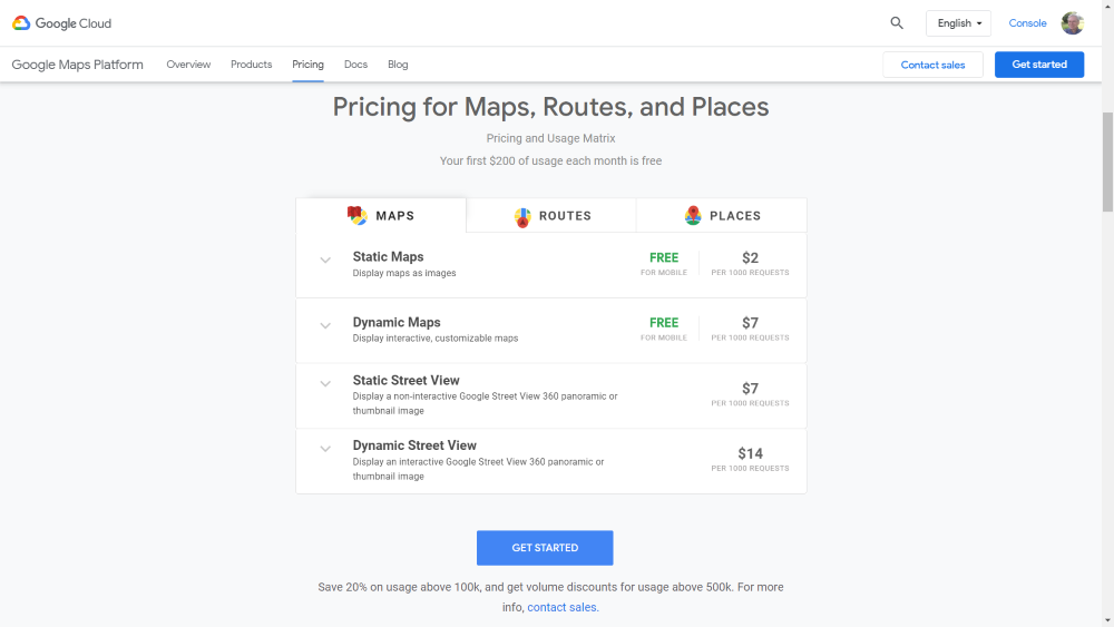 Google Maps API