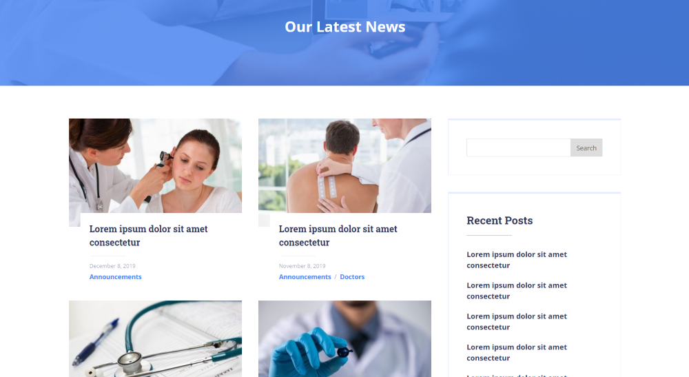 Divi Health Clinic Blog Page