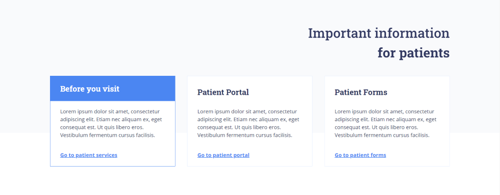 Divi Health Clinic Home Page