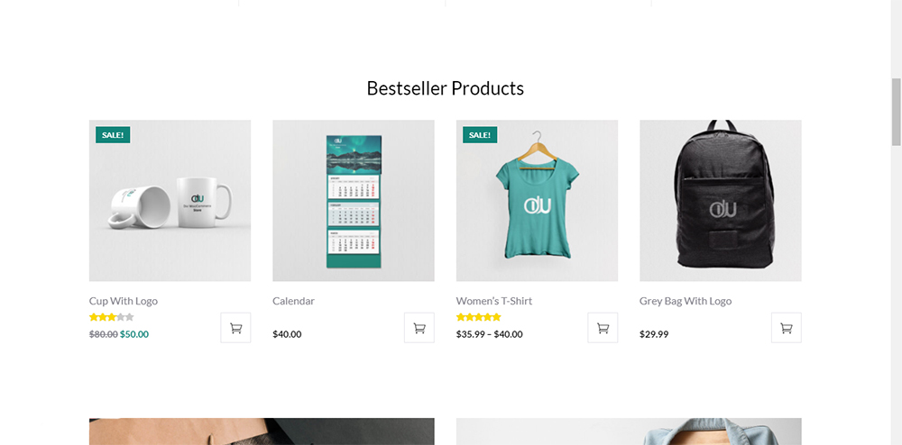 Divi WooCommerce Store Child Theme Bestseller Products