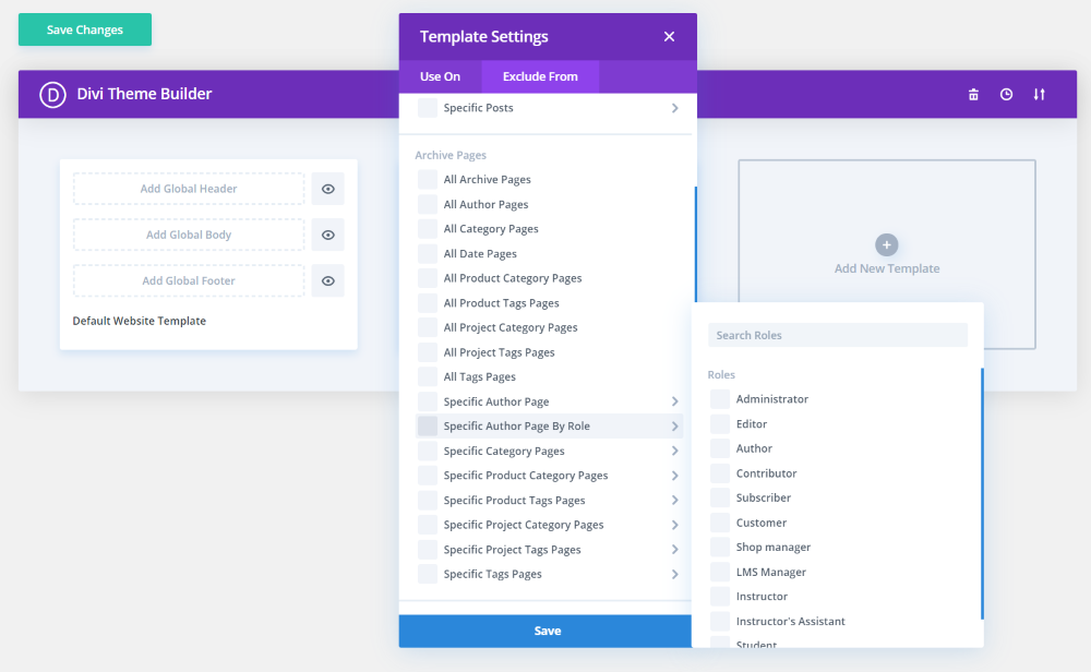 Using Divi Extras with the Theme Builder