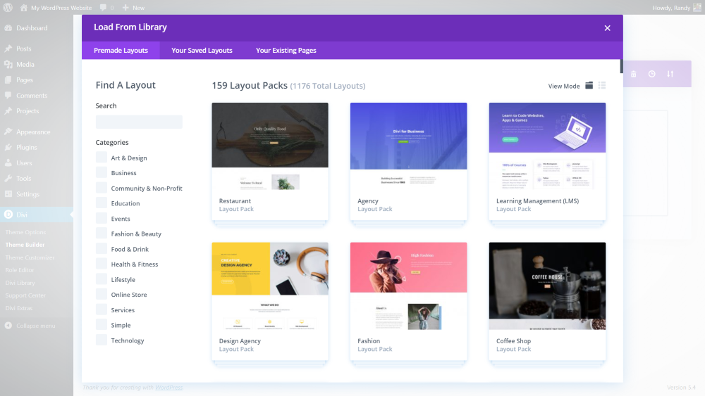 Using Divi Extras with the Theme Builder