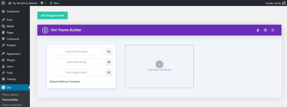 Using Divi Extras with the Theme Builder