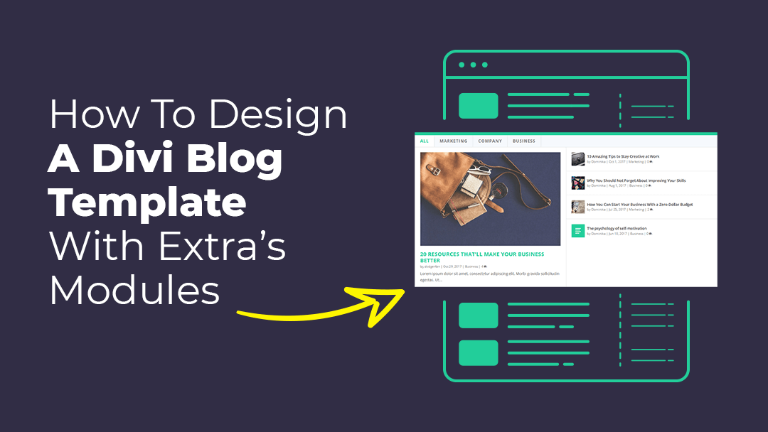How to Design a Divi Blog Page Template with Extra’s Modules