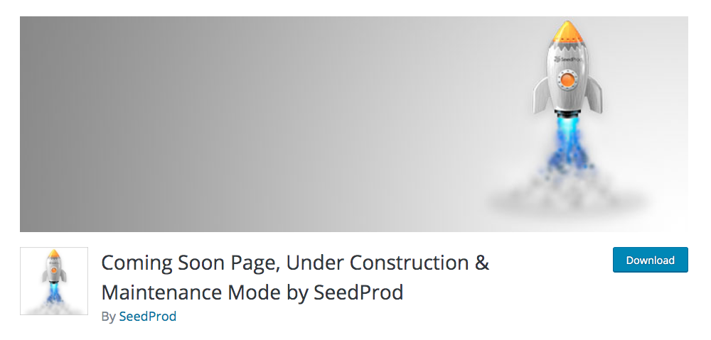 Coming Soon Page, Under Construction and Maintenance Mode by SeedProd plugin