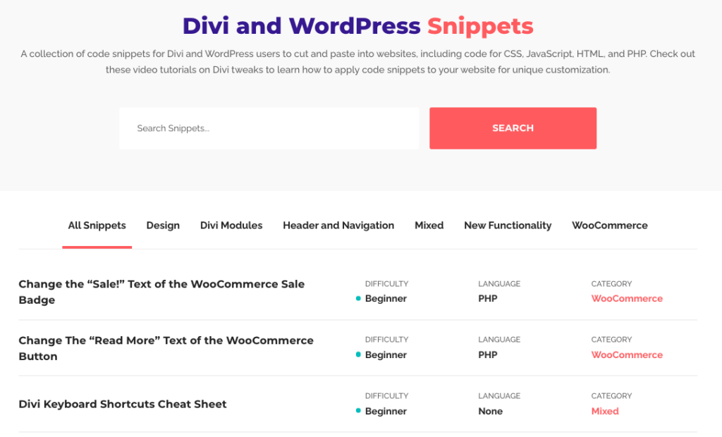 Divi Space Divi Snippets and Tutorials