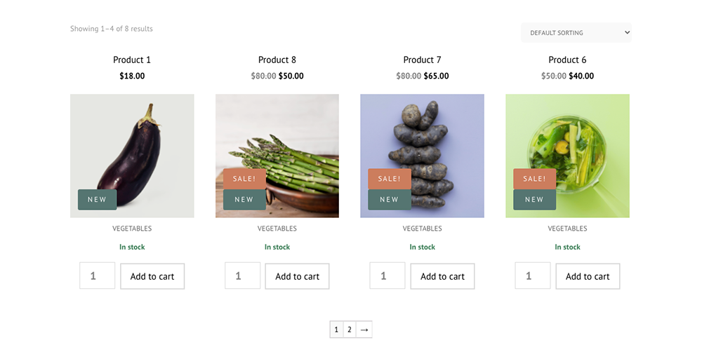 Divi Shop Builder plugin Woo Shop + module New button enabled example