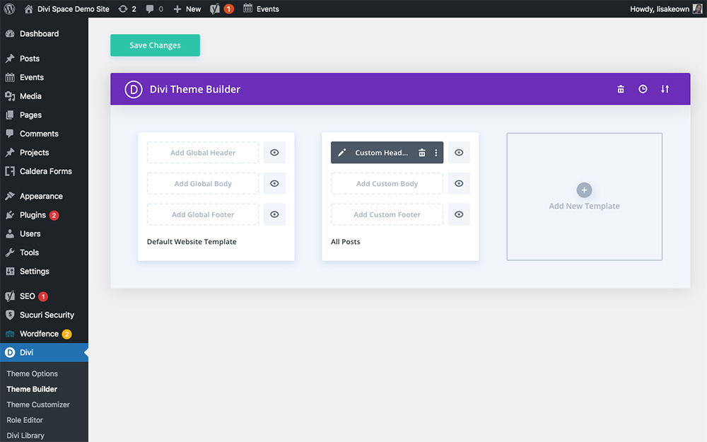 Divi Theme Builder