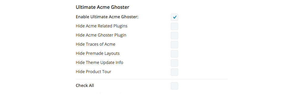 Divi Ghoster set up enable Ultimate Ghoster checkbox all options