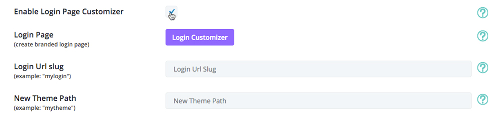 Divi Ghoster set up login customizer