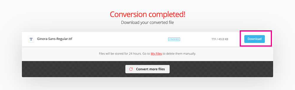 Convertio Convert Font