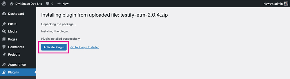 Testify testimonial plugin WordPress