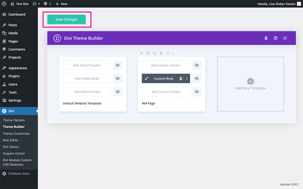 Divi Theme Builder