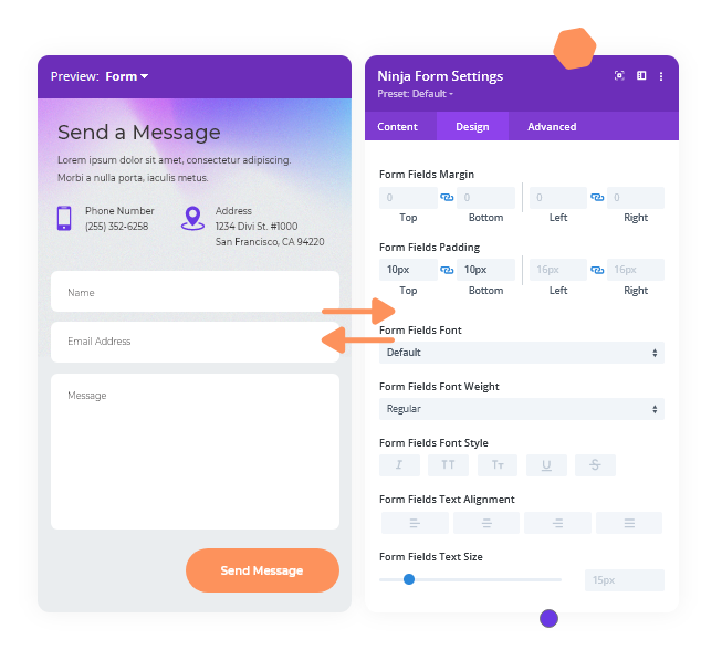 style_and_perfect_the_form_with_a_preview_in_real_time_screen