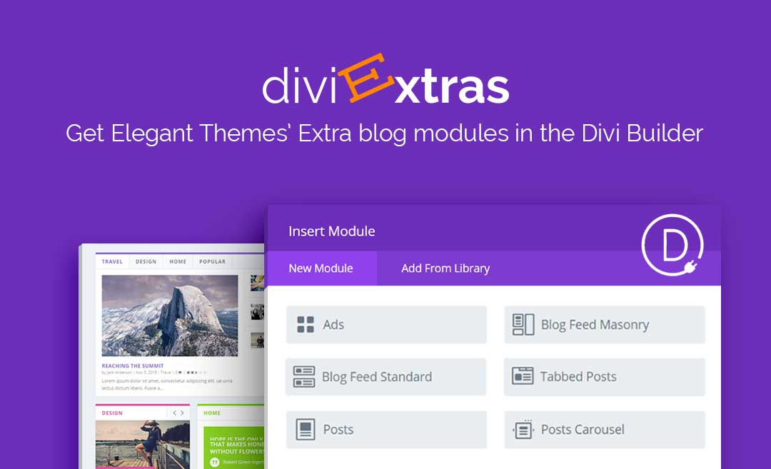 Divi Extras Plugin - Adds 7 New Post Modules