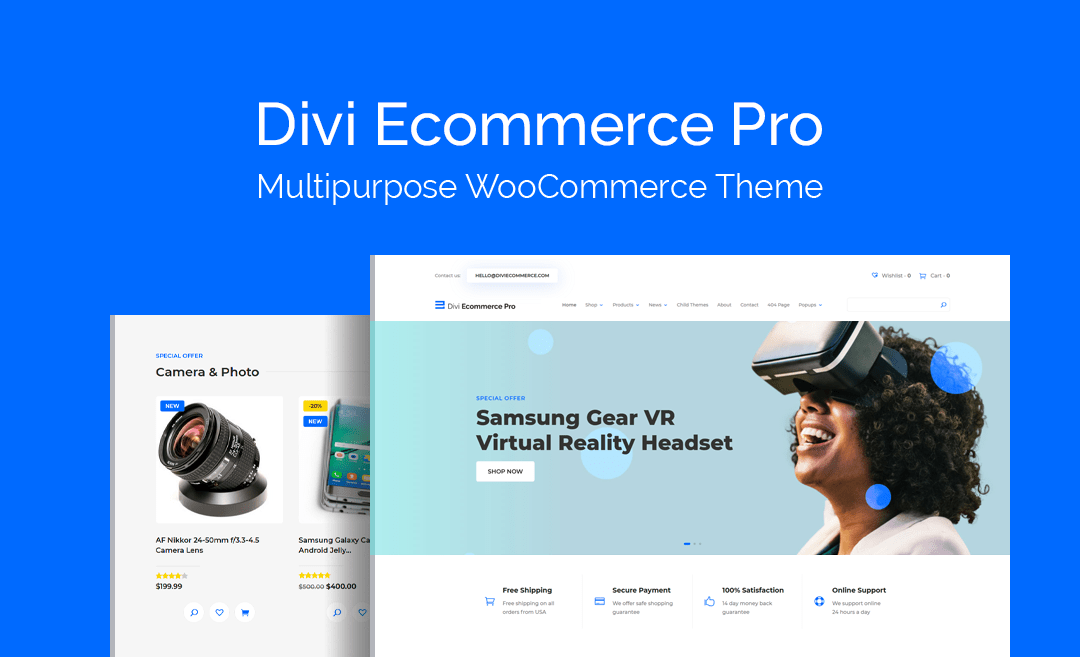 Divi Ecommerce Pro - Woocommerce Divi Child Theme