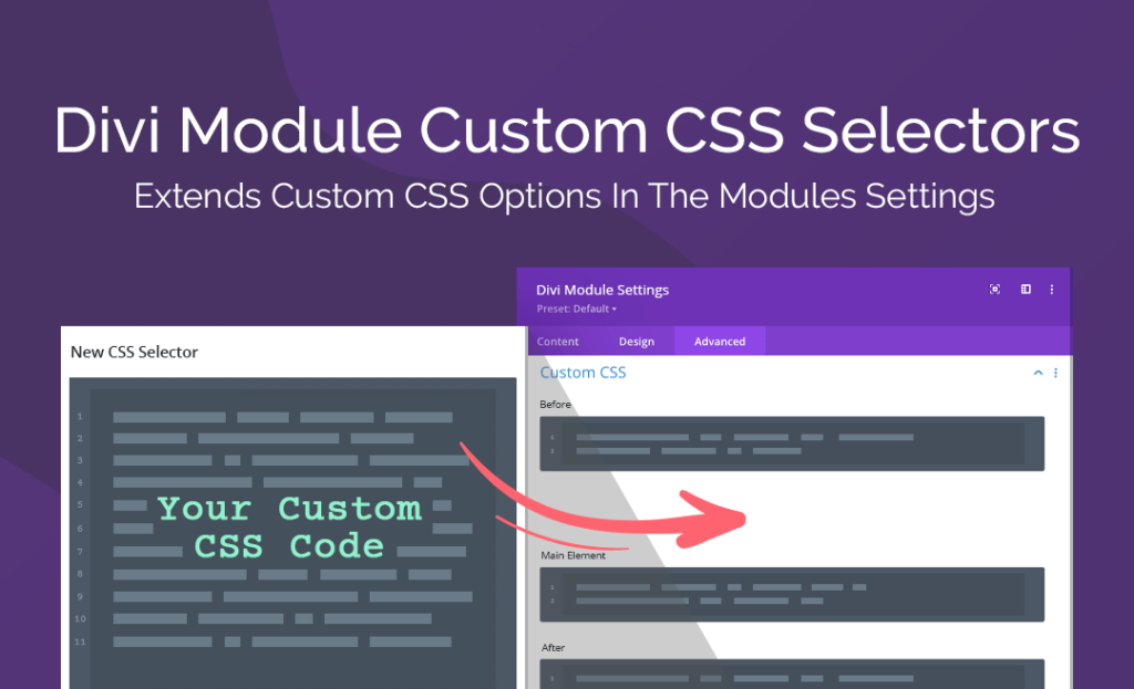Divi Module Custom CSS Selectors Divi CSS plugin
